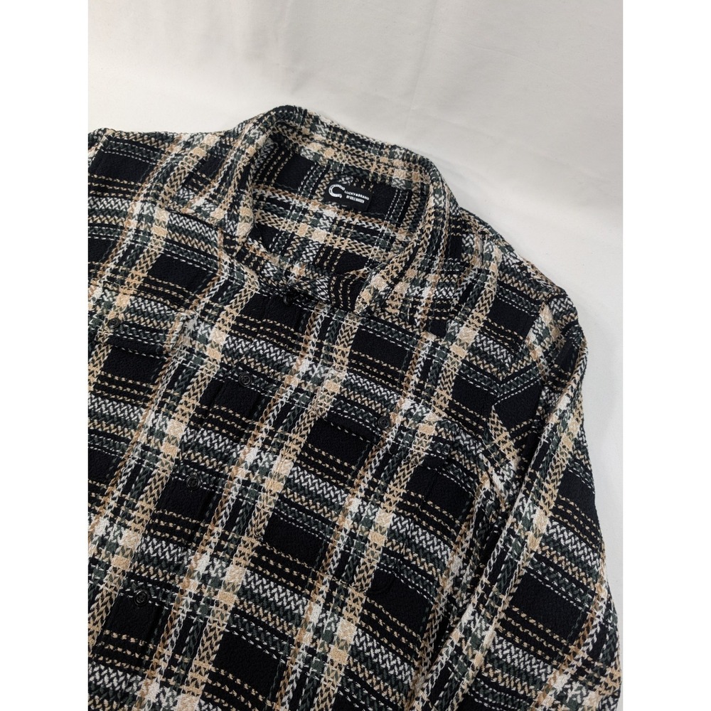 LUCKY BRAND Cole Hauser Herringbone Humboldt Button Up Shirt Men's XXL